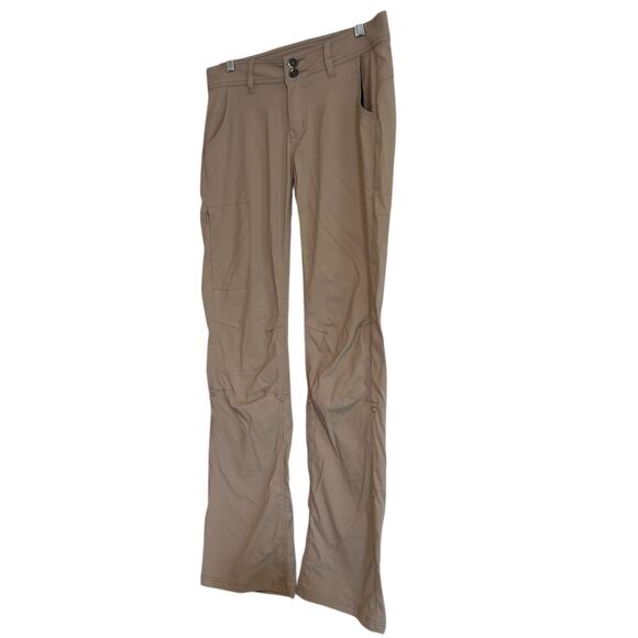 Prana Tan Halle Pants Womens Sz 6 Cargo Stretch Low Rise Packable SPF Hiking - Picture 15 of 15